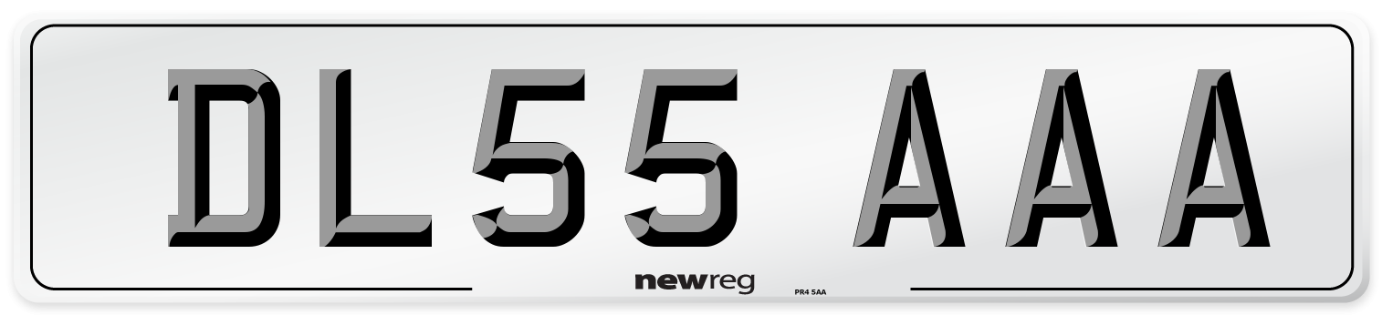 DL55 AAA Number Plate from New Reg